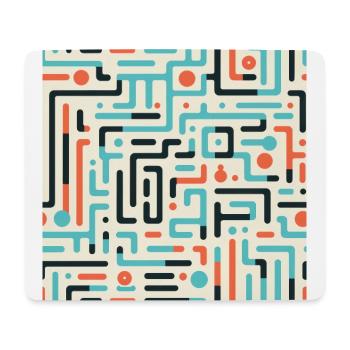 Labyrinthe de rêves: Voyage dans le labyrinthe pastel - Tapis de souris (format paysage) - blanc - Devant