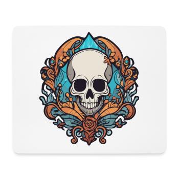 SkullOld - Mouse Pad (horizontal) - white - Front