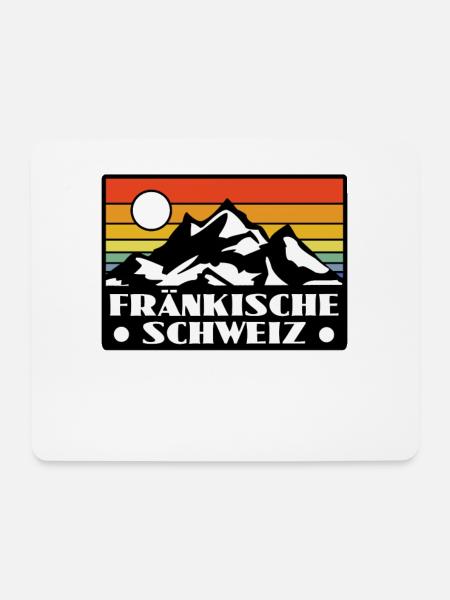 Fränkische Schweiz - Mousepad (Querformat) - Weiß