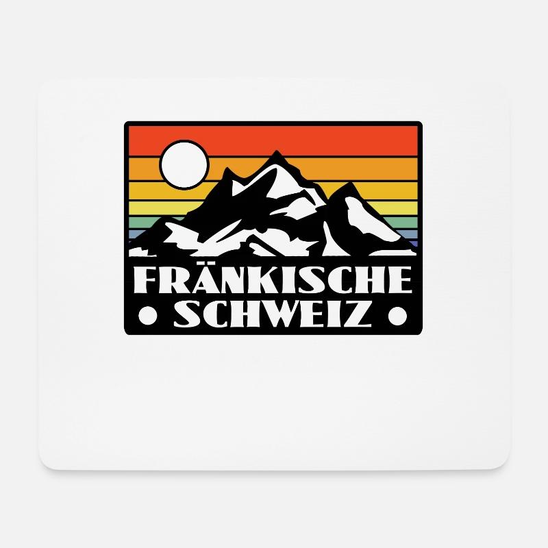 Fränkische Schweiz - Mousepad (Querformat) - Weiß