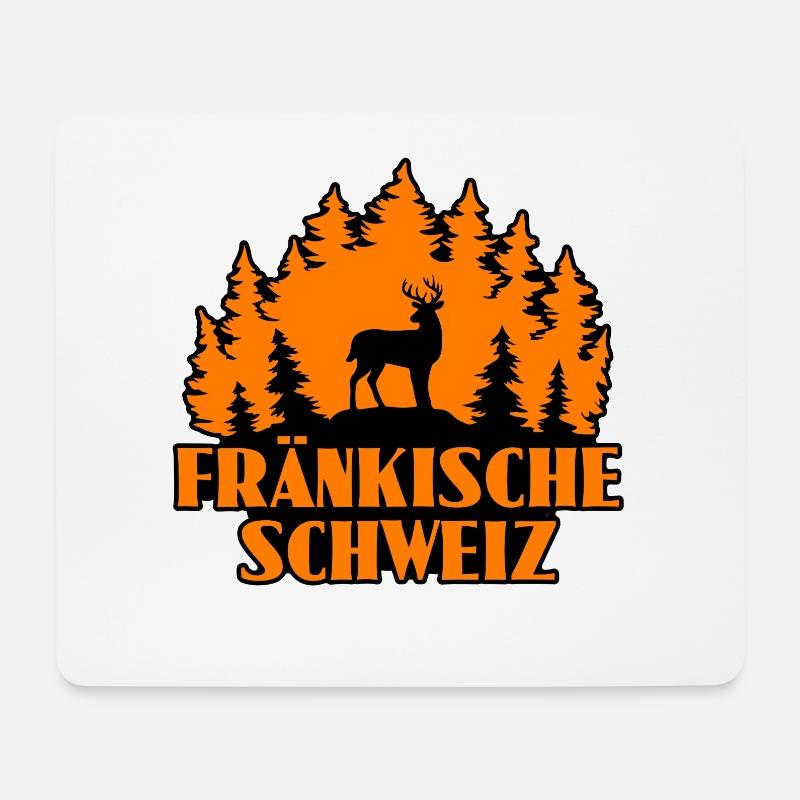 Fränkische Schweiz - Mousepad (Querformat) - Weiß