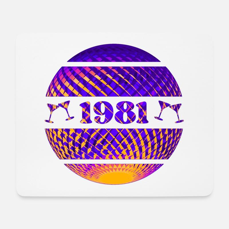 1981 Feier - Mousepad (Querformat) - Weiß