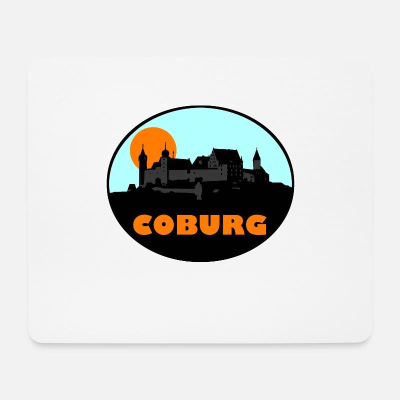 Coburg - Mousepad (Querformat) - Weiß