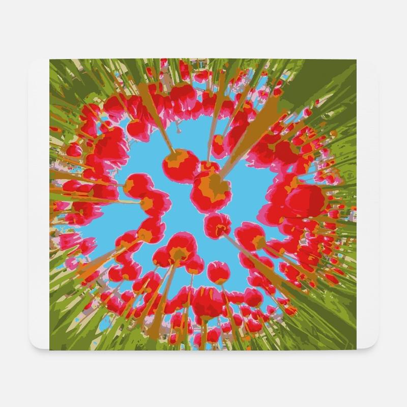 TULPEN - Mousepad (Querformat) - Weiß