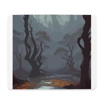 Herbstwald - Mousepad (Querformat) - Weiß - Vorne