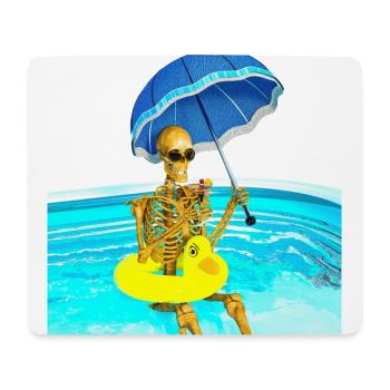 Faucheuse en vacances - Tapis de souris (format paysage) - blanc - Devant