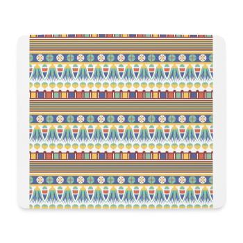 Modèle égyptien VIII - Tapis de souris (format paysage) - blanc - Devant