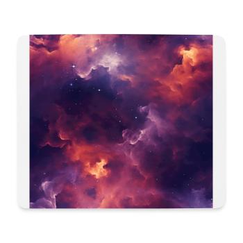 Stellar Odyssey: Kosmische Nebelumarmung - Mousepad (Querformat) - Weiß - Vorne