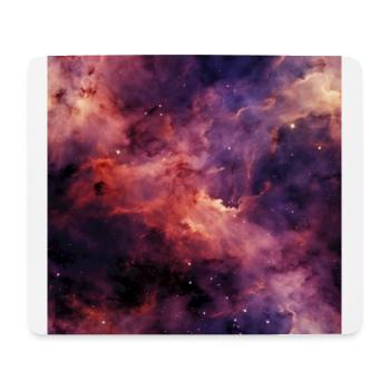 Stellar Odyssey: Kosmische Nebelumarmung - Mousepad (Querformat) - Weiß - Vorne