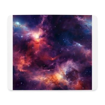 Stellar Odyssey: Kosmische Nebelumarmung - Mousepad (Querformat) - Weiß - Vorne