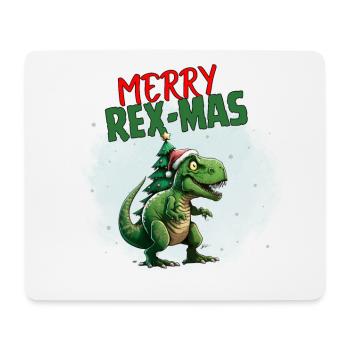 Merry Rex-Mas - Mouse Pad (horizontal) - white - Front