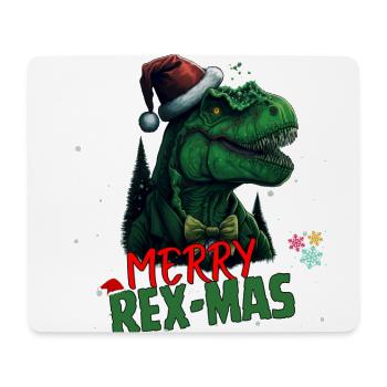 Ugly Christmas (Merry Rex-Mas) - Mouse Pad (horizontal) - white - Front