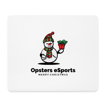Opsters eSports Snowman Design - Mouse Pad (horizontal) - white - Front