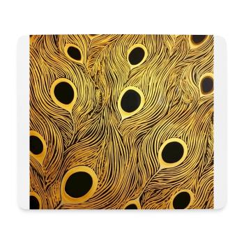 Plume de paon - Tapis de souris (format paysage) - blanc - Devant