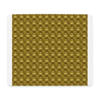 Diamond Tufting pattern Gold - Mousepad (Querformat) - Weiß - Vorne