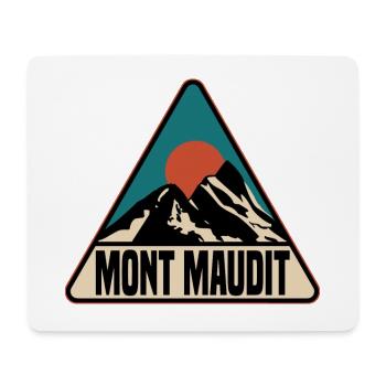 Mont Maudit - Mousepad (Querformat) - Weiß - Vorne