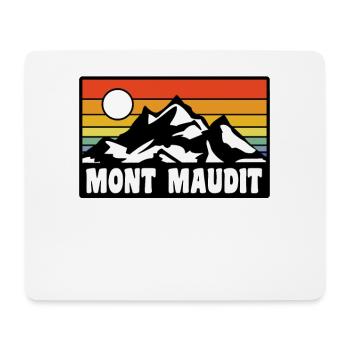 Mont Maudit - Mousepad (Querformat) - Weiß - Vorne