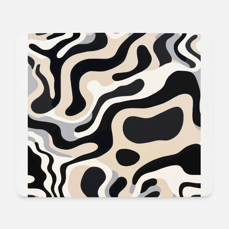 Organic Ebb and Flow - Mouse Pad (horizontal) - white