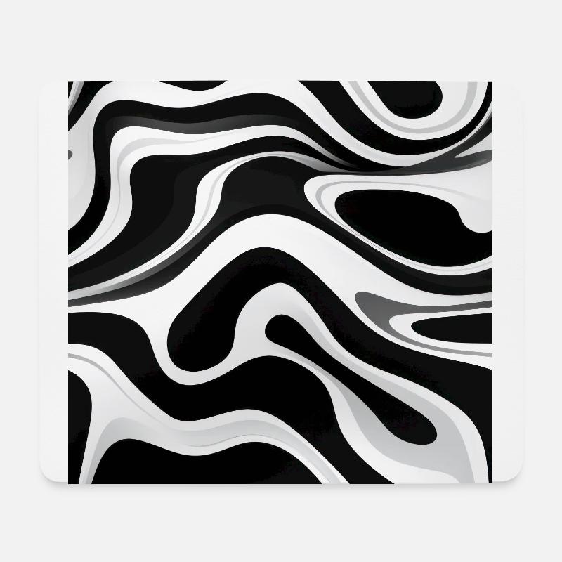 Zebra Mirage - Mouse Pad (horizontal) - white