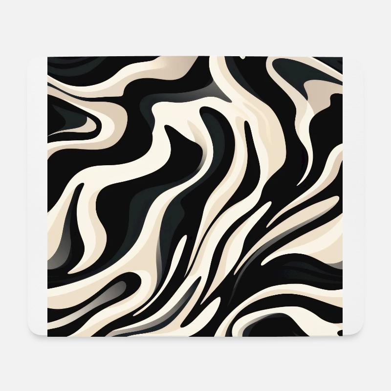 Zebra Mirage - Mouse Pad (horizontal) - white