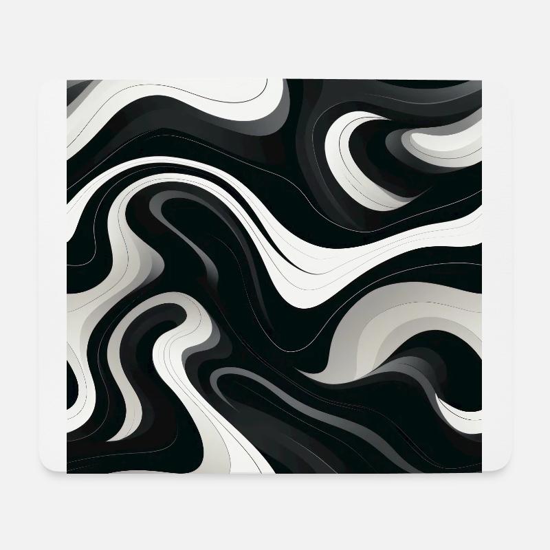 Zebra Mirage - Mouse Pad (horizontal) - white