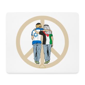 Israel, Palästina, der Wunsch nach Frieden - Mousepad (Querformat) - Weiß - Vorne