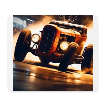 Rusty Hot Rod Rennen #2 - Mousepad (Querformat) - Weiß - Vorne