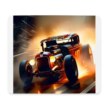 Rusty Hot Rod Rennen #7 - Mousepad (Querformat) - Weiß - Vorne
