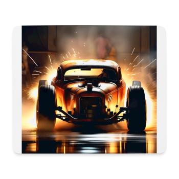 Rusty Hot Rod Rennen #6 - Mousepad (Querformat) - Weiß - Vorne
