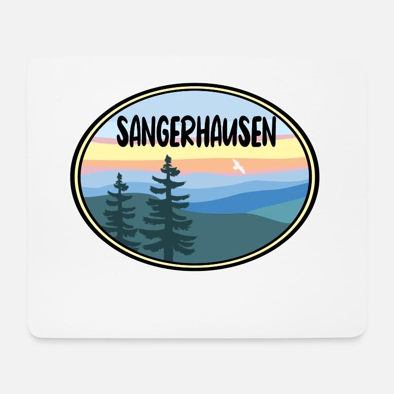Sangerhausen - Mousepad (Querformat) - Weiß