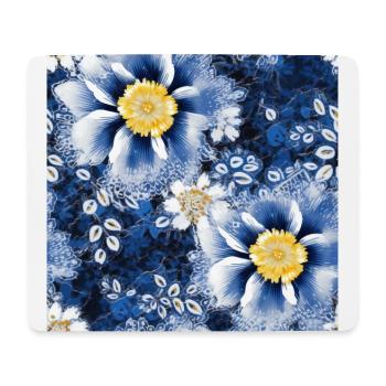Blossom Mosaic - Mouse Pad (horizontal) - white - Front