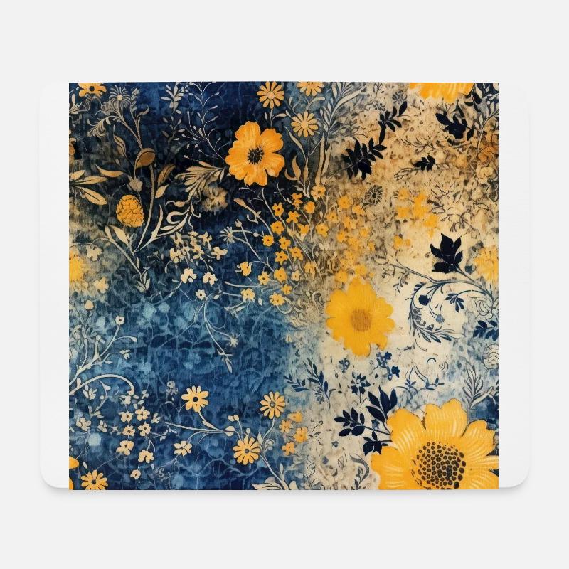 Blossom Mosaic - Mouse Pad (horizontal) - white