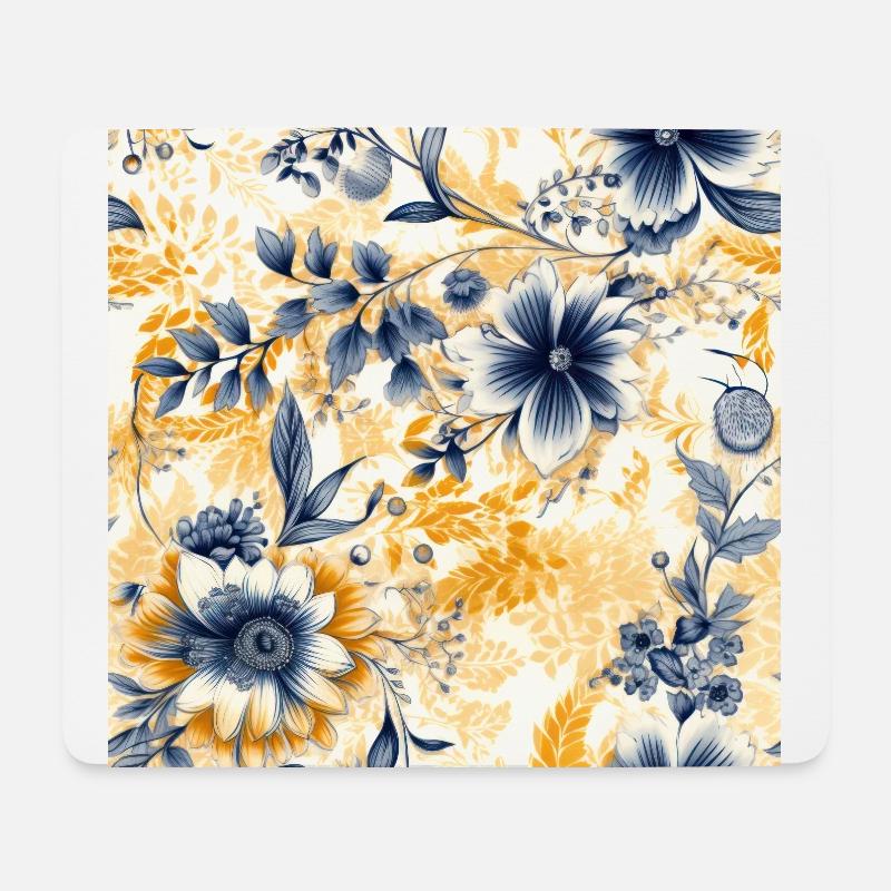 Blossom Mosaic - Mouse Pad (horizontal) - white