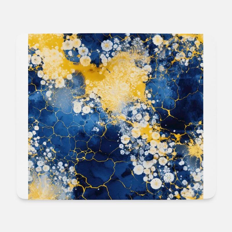 Mosaïque de fleurs - Tapis de souris (format paysage) - blanc
