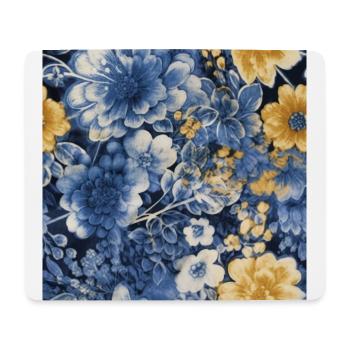 Blossom Mosaic - Mouse Pad (horizontal) - white - Front