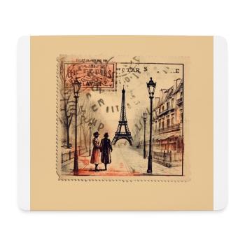 Vintage Paris - Mousepad (Querformat) - Weiß - Vorne