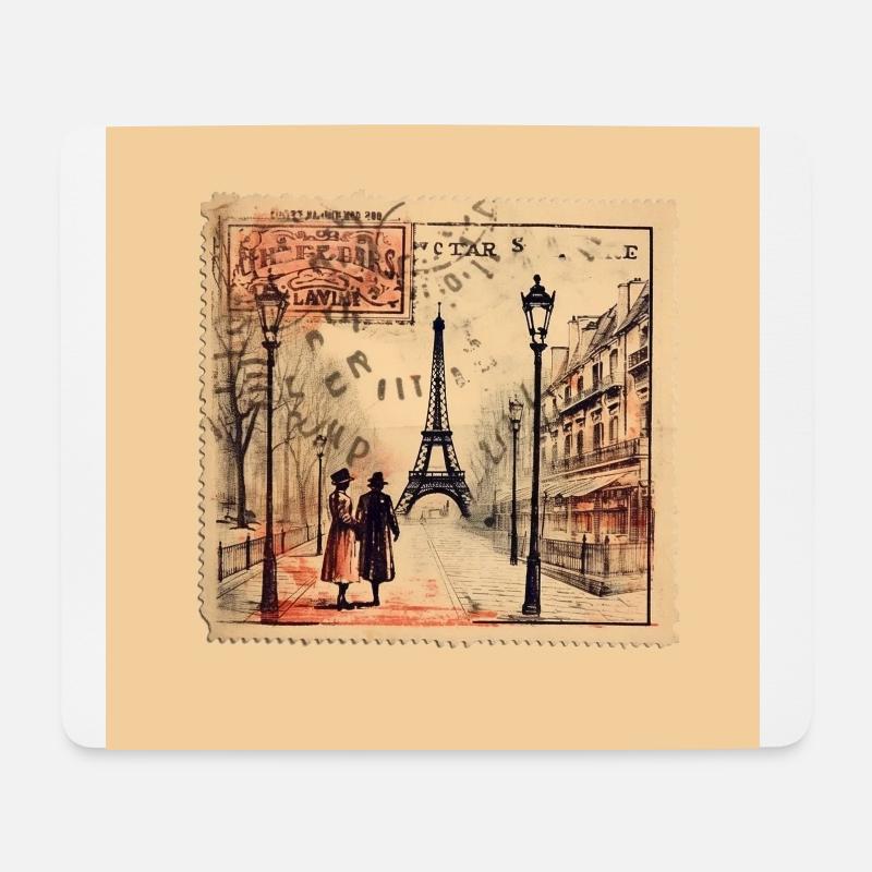 Vintage Paris - Mouse Pad (horizontal) - white