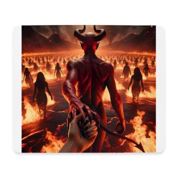 Folge mir in den Abgrund - Infernal Devil's Pact #11 - Mousepad (Querformat) - Weiß - Vorne