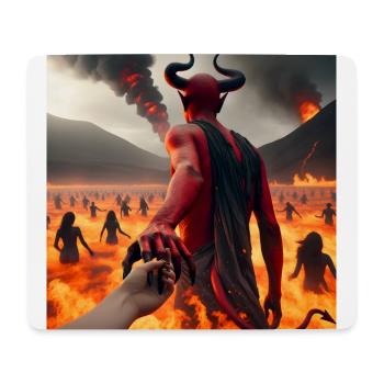Follow Me to the Abyss - Infernal Devil's Pact #15 - Mouse Pad (horizontal) - white - Front