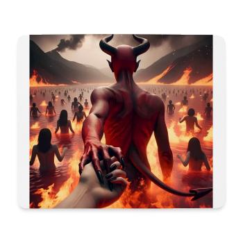Follow Me to the Abyss - Infernal Devil's Pact #12 - Mouse Pad (horizontal) - white - Front