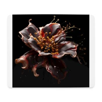 Luxury Glamorous Flower Fluid Abstract - Mousepad (Querformat) - Weiß - Vorne