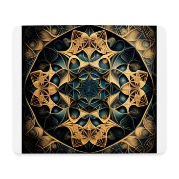 Fractal Mandala - Mouse Pad (horizontal) - white - Front