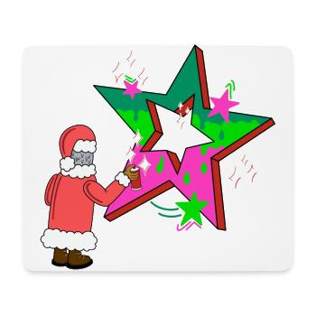 Pulvérisateur de Noël Pulvérisateur de Noël Père Noël - Tapis de souris (format paysage) - blanc - Devant