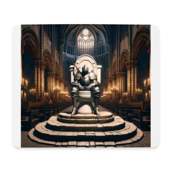 Furzseelen - Hohler Ritter auf Porzellanthron #03 - Mousepad (Querformat) - Weiß - Vorne