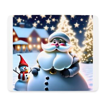 Joyeux Noel #5 - Tapis de souris (format paysage) - blanc - Devant