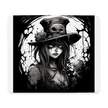 Emo Horrorpunk Mädchen - Mousepad (Querformat) - Weiß - Vorne