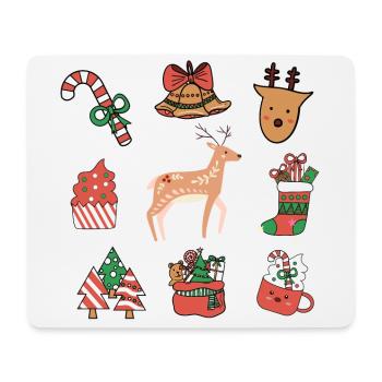 Happy Christmas Wishing you joy and peace this sea - Mouse Pad (horizontal) - white - Front