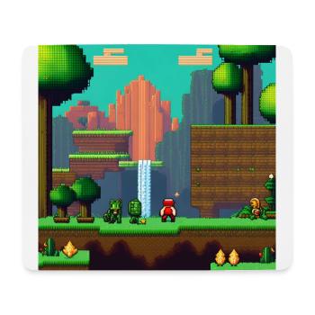 Jeu vidéo pour gamers - Tapis de souris (format paysage) - blanc - Devant