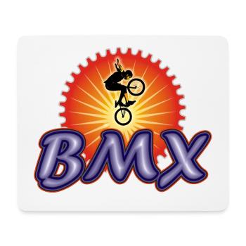 Bmx Bike Stunt - Tapis de souris (format paysage) - blanc - Devant