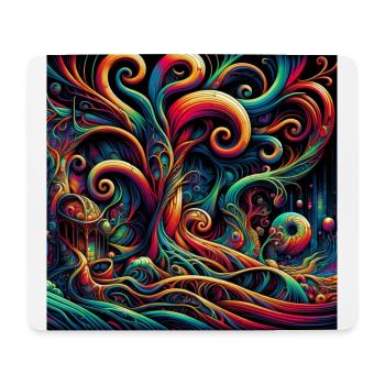 Psychedelic Art - Mousepad (Querformat) - Weiß - Vorne